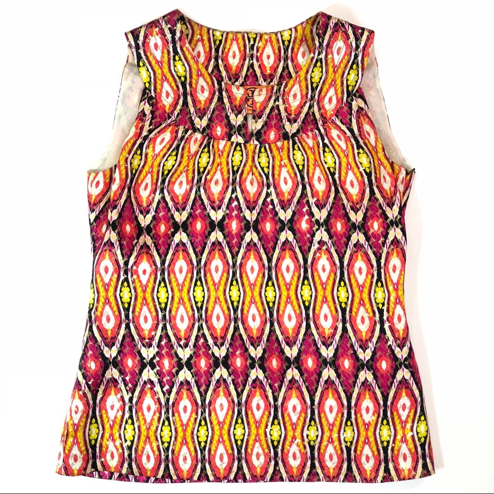 Tory Burch • Sleeveless Multicolor Silk Top 271